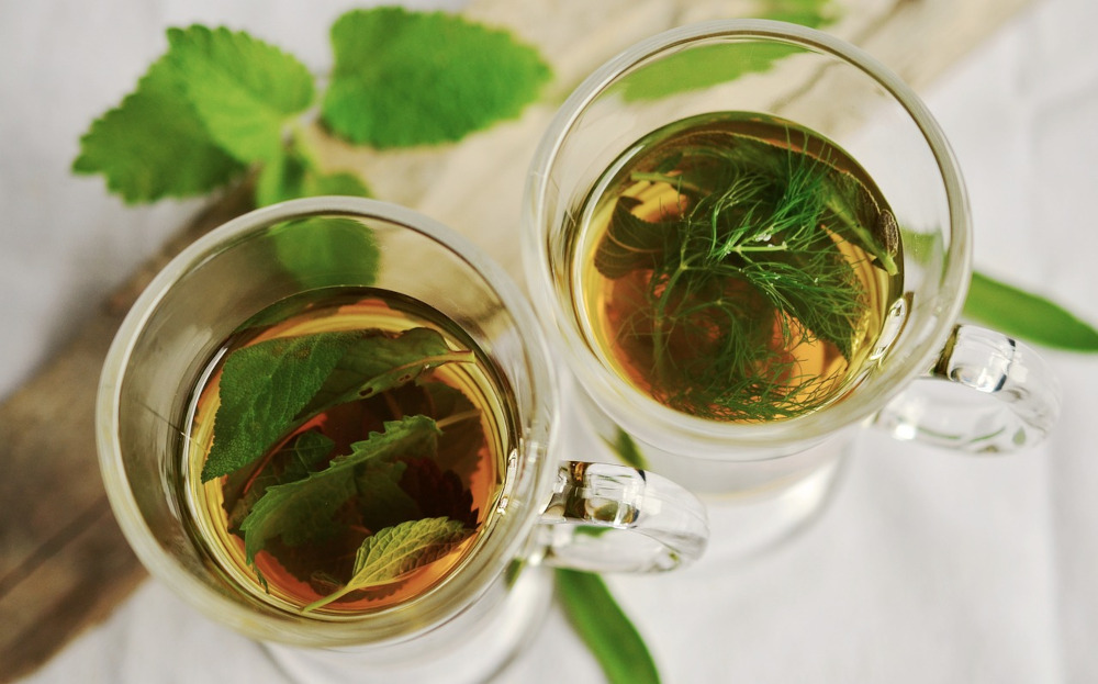 Peppermint herb tea